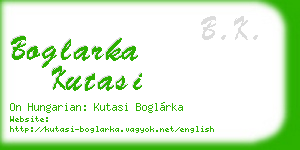 boglarka kutasi business card